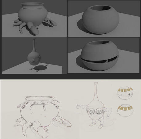 Crab pot 3D set Crab pot 3D set